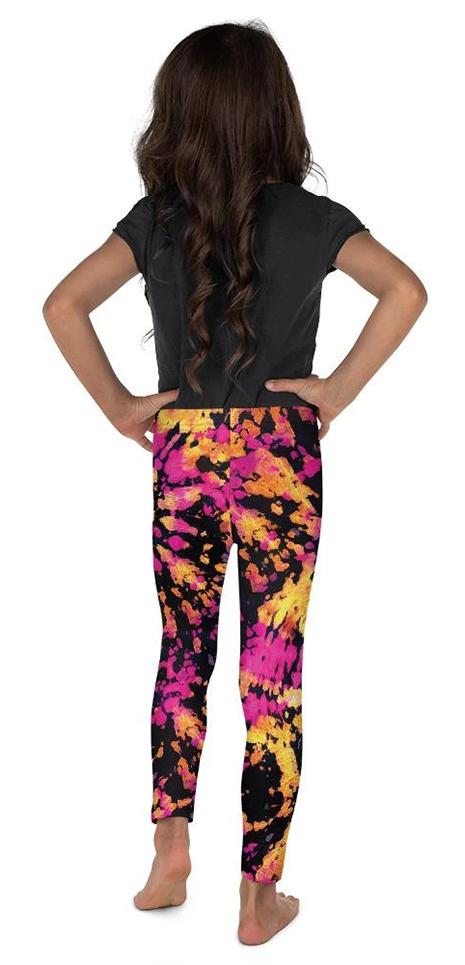 Tie Dye Multicolor Kid's Leggings