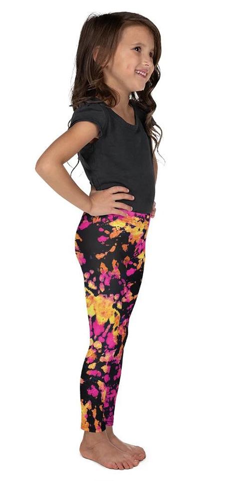 Tie Dye Multicolor Kid's Leggings