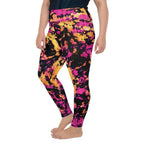Tie Dye Multicolor Plus Size Leggings