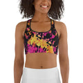 Tie Dye Multicolor Sports Bra