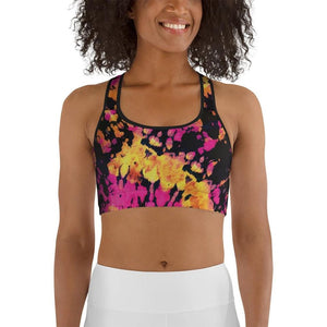 Tie Dye Multicolor Sports Bra