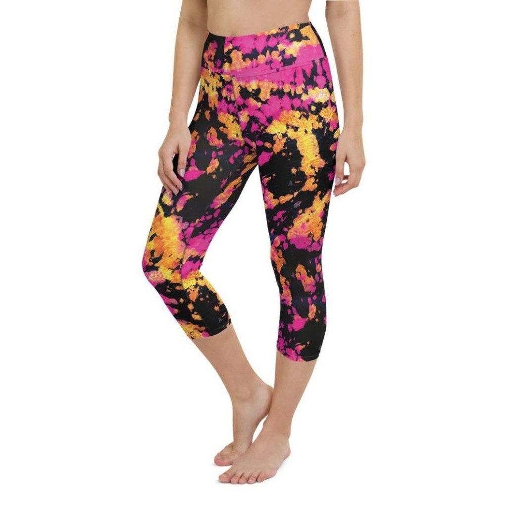 Tie Dye Multicolor Yoga Capris