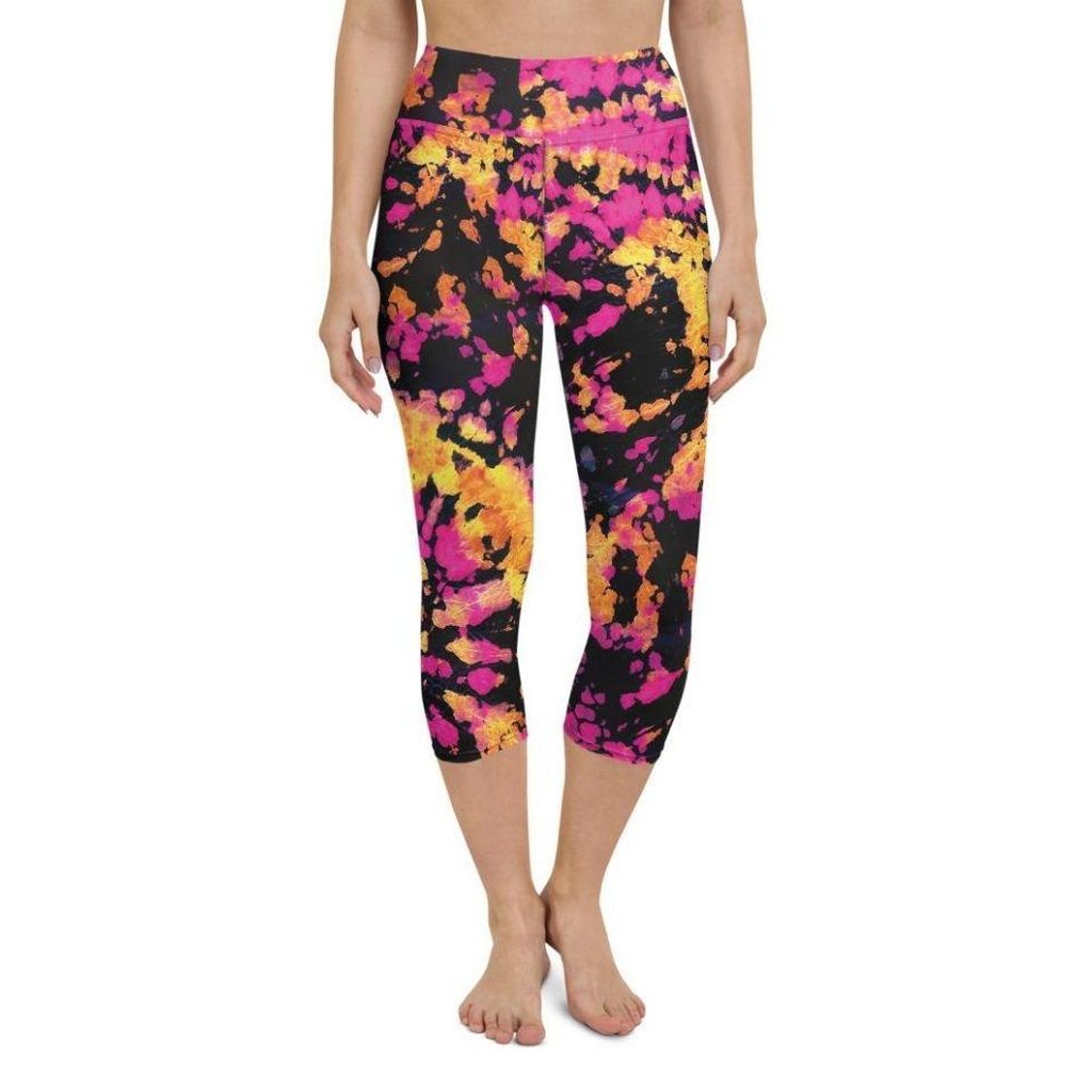 Tie Dye Multicolor Yoga Capris