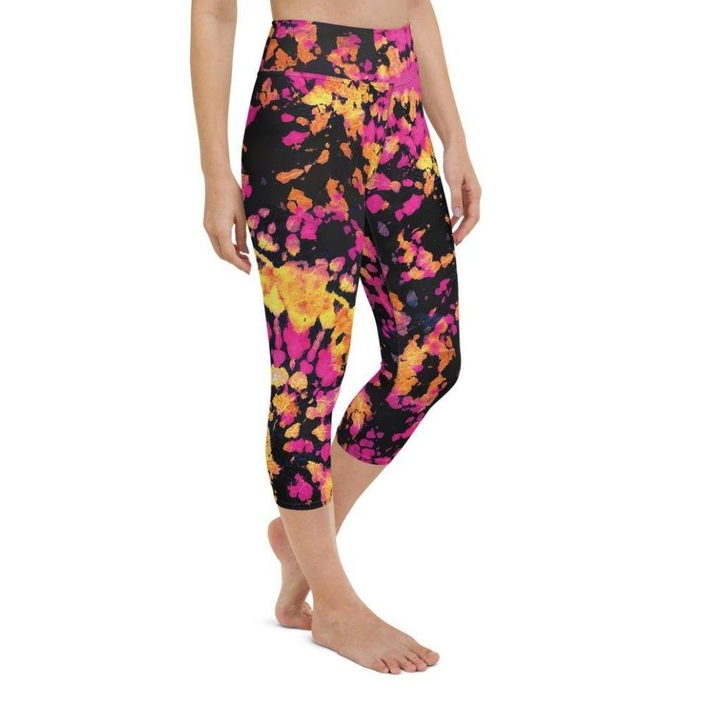 Tie Dye Multicolor Yoga Capris