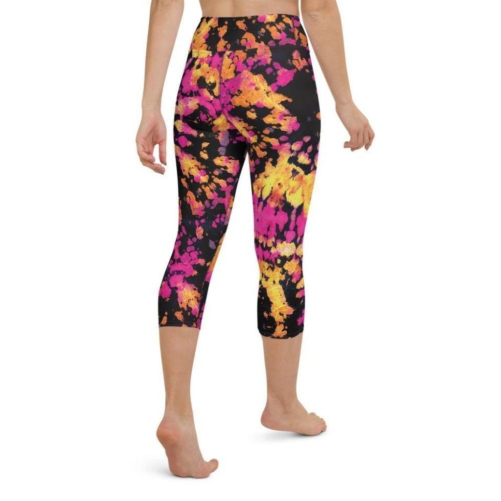 Tie Dye Multicolor Yoga Capris