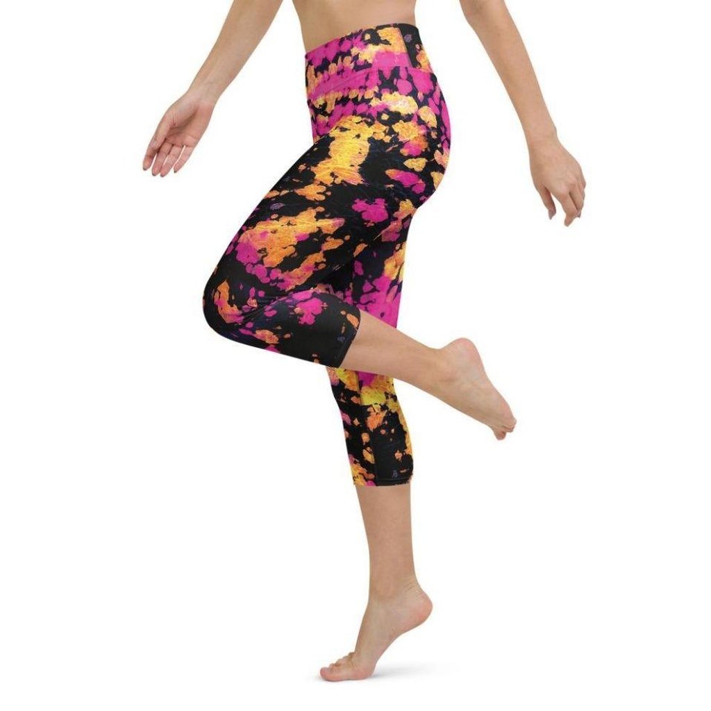 Tie Dye Multicolor Yoga Capris