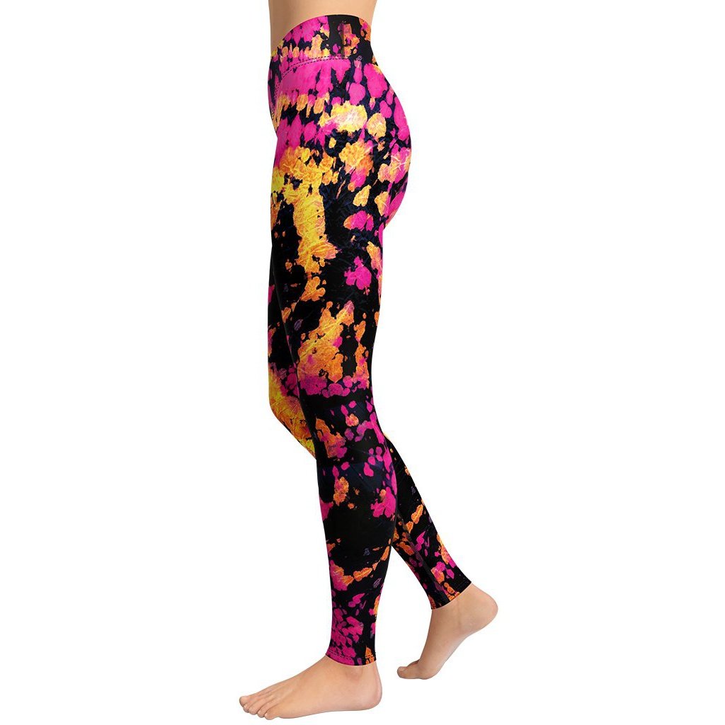Tie Dye Multicolor Yoga Leggings