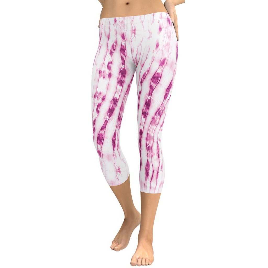 Tie Dye Pinkish Capris