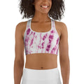 Tie Dye Pinkish Sports Bra