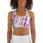 Tie Dye Pinkish Sports Bra