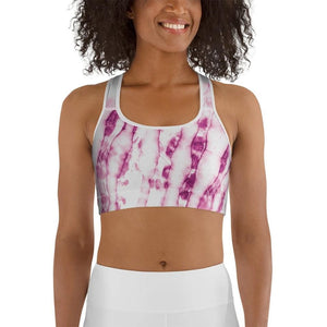 Tie Dye Pinkish Sports Bra