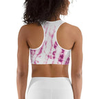 Tie Dye Pinkish Sports Bra
