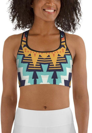 Tribal Print Sports Bra