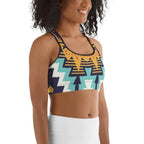 Tribal Print Sports Bra