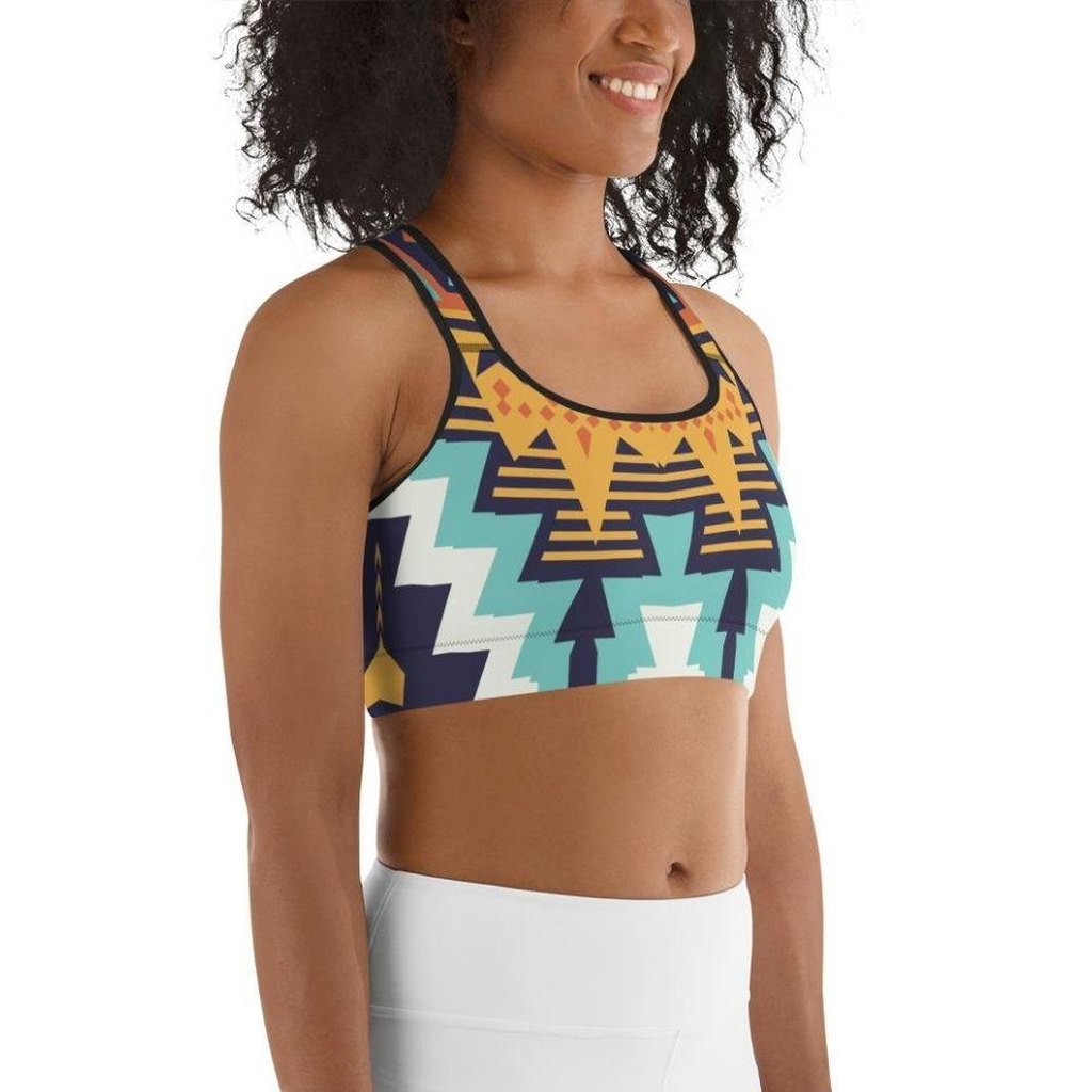 Tribal Print Sports Bra