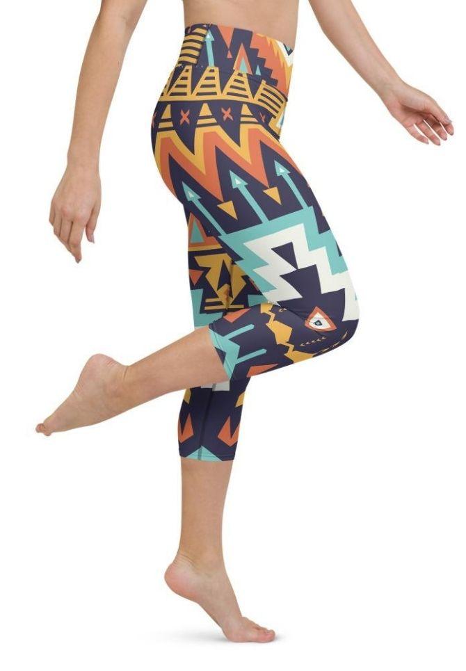 Tribal Print Yoga Capris