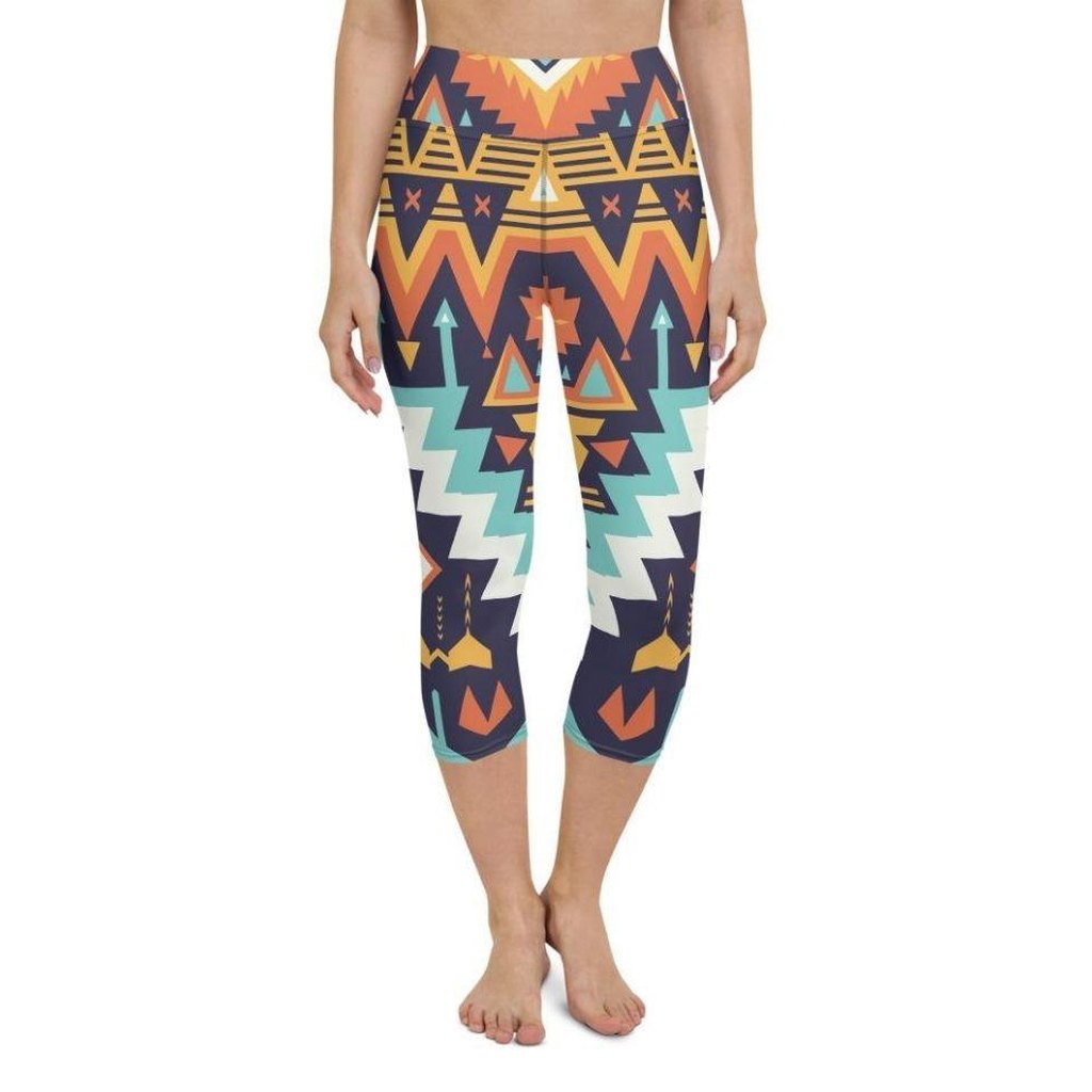 Tribal Print Yoga Capris