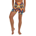 Tribal Print Yoga Shorts