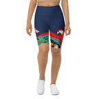 Tropical Birds Biker Shorts