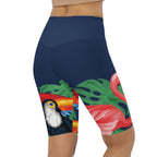 Tropical Birds Biker Shorts