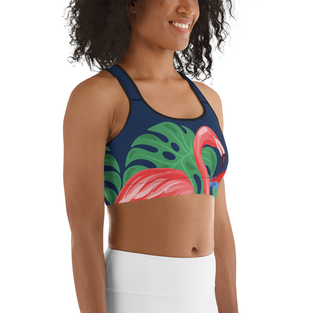 Tropical Birds Sports Bra