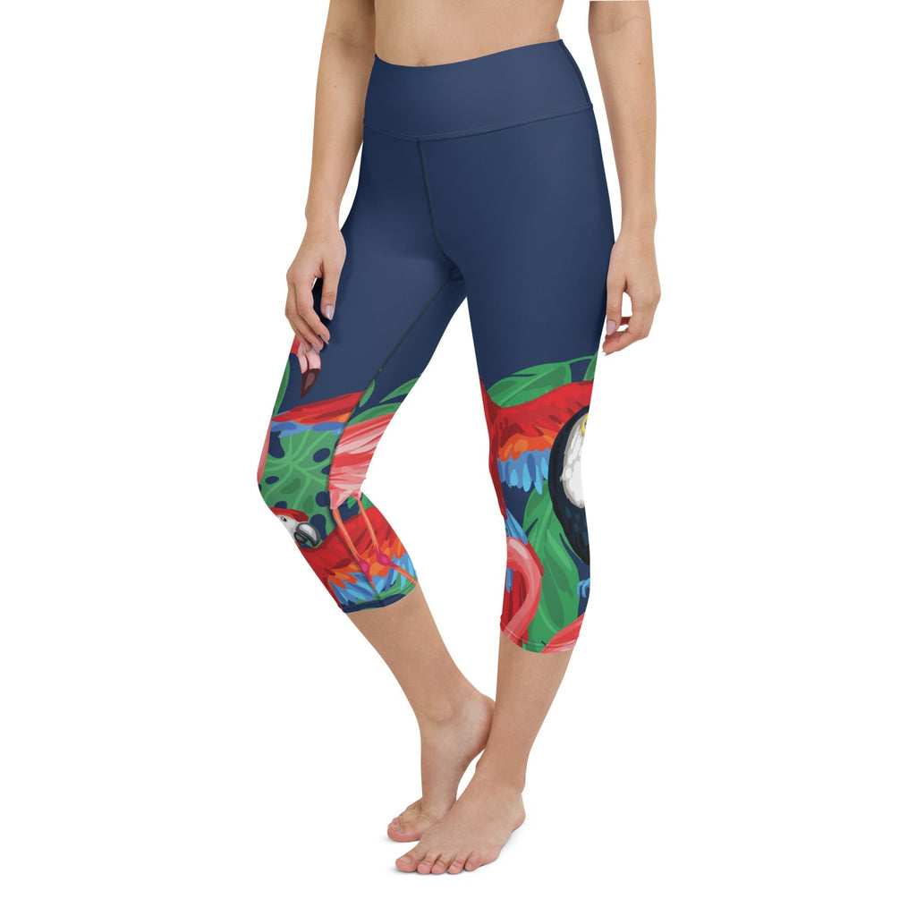 Tropical Birds Yoga Capris