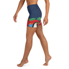 Tropical Birds Yoga Shorts