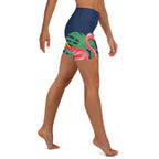 Tropical Birds Yoga Shorts