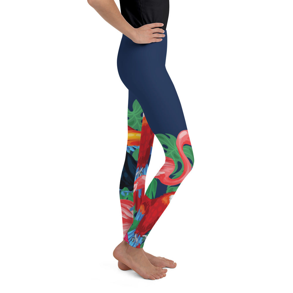 Tropical Birds Youth Leggings