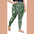 Tropical Green Plus Size Leggings