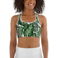 Tropical Green Sports Bra