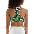 Tropical Green Sports Bra
