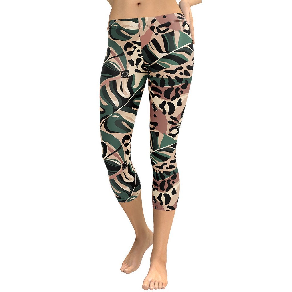 Tropical Leopard Capris