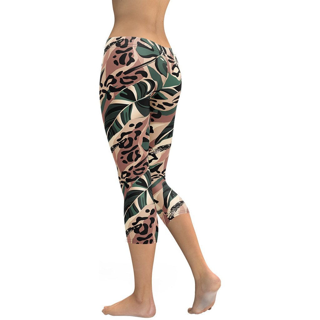 Tropical Leopard Capris