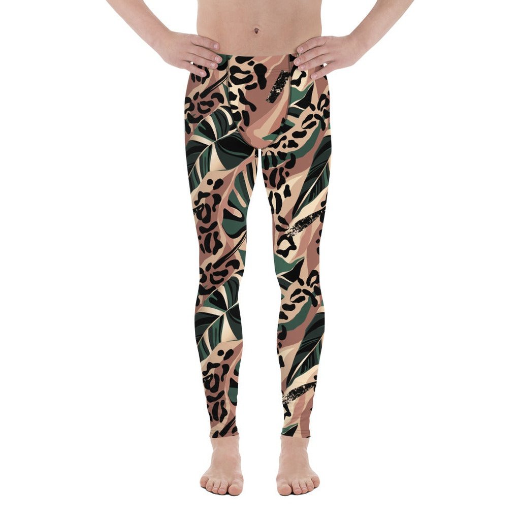 Tropical Leopard Men's Leggings