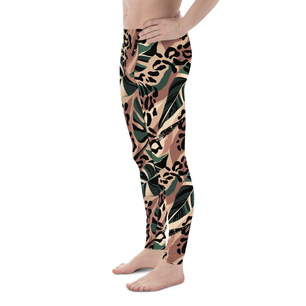 Tropical Leopard Men's Leggings