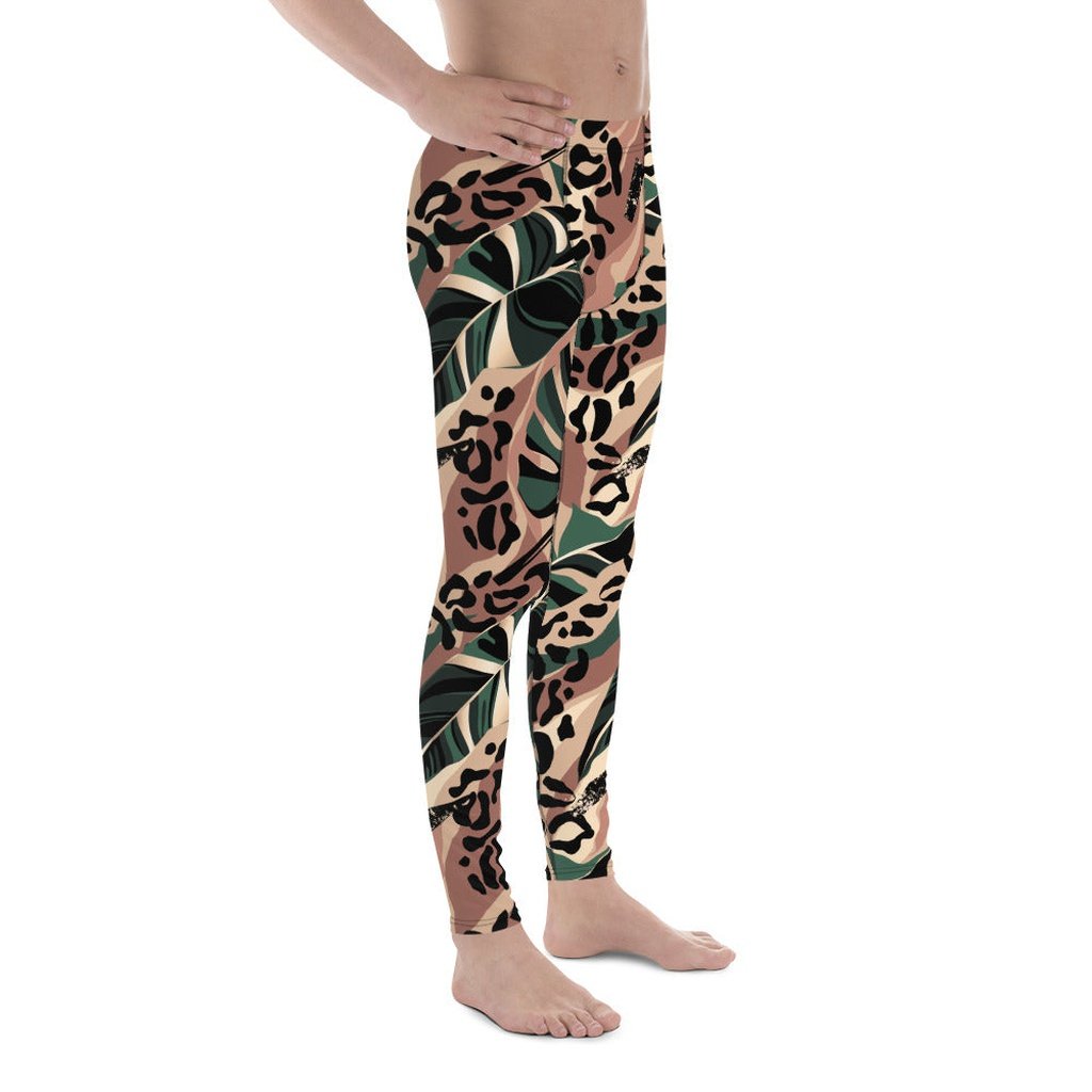 Tropical Leopard Men's Leggings