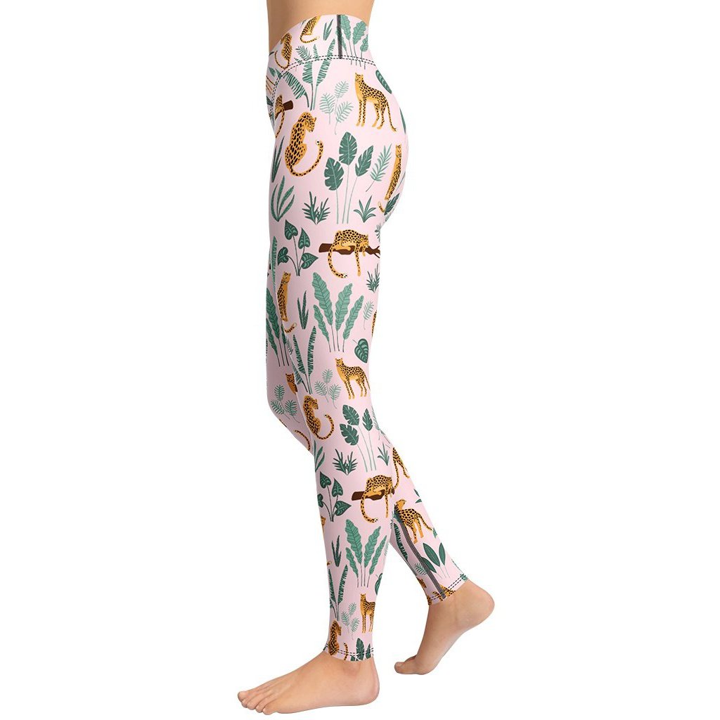 Tropical Tiger Yoga Leggings