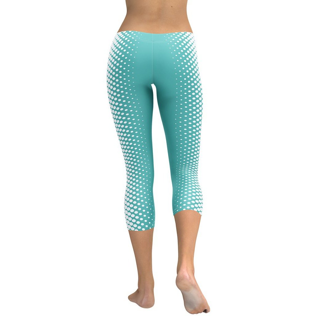 Turquoise Optical Illusion Capris