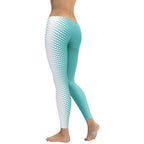 Turquoise Optical Illusion Leggings