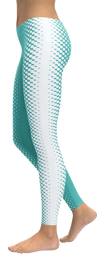 Turquoise Optical Illusion Leggings