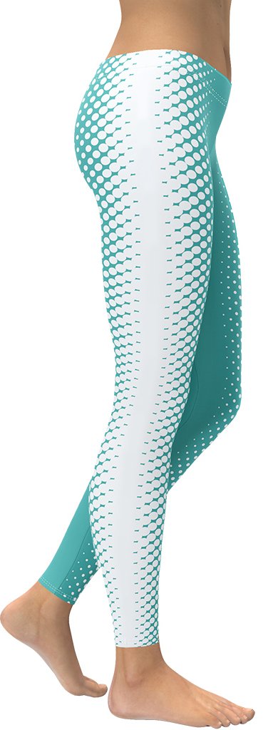 Turquoise Optical Illusion Leggings