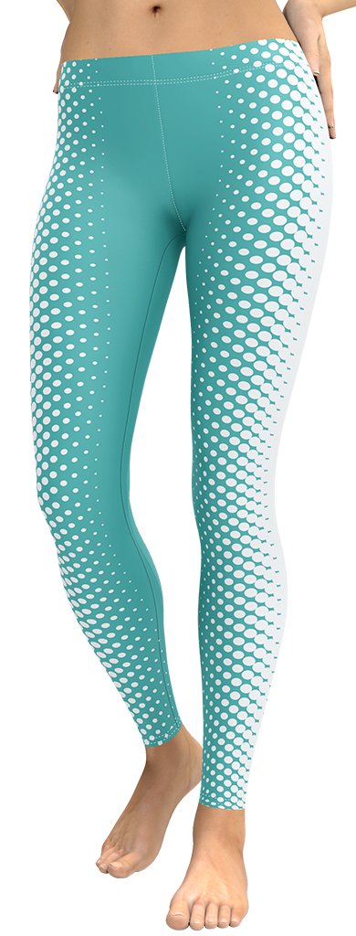 Turquoise Optical Illusion Leggings