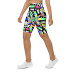 TV No Signal Biker Shorts