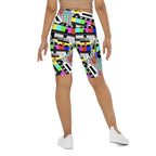 TV No Signal Biker Shorts