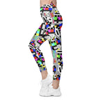 TV No Signal Crossover Leggings With Pockets