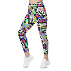 TV No Signal Crossover Leggings With Pockets