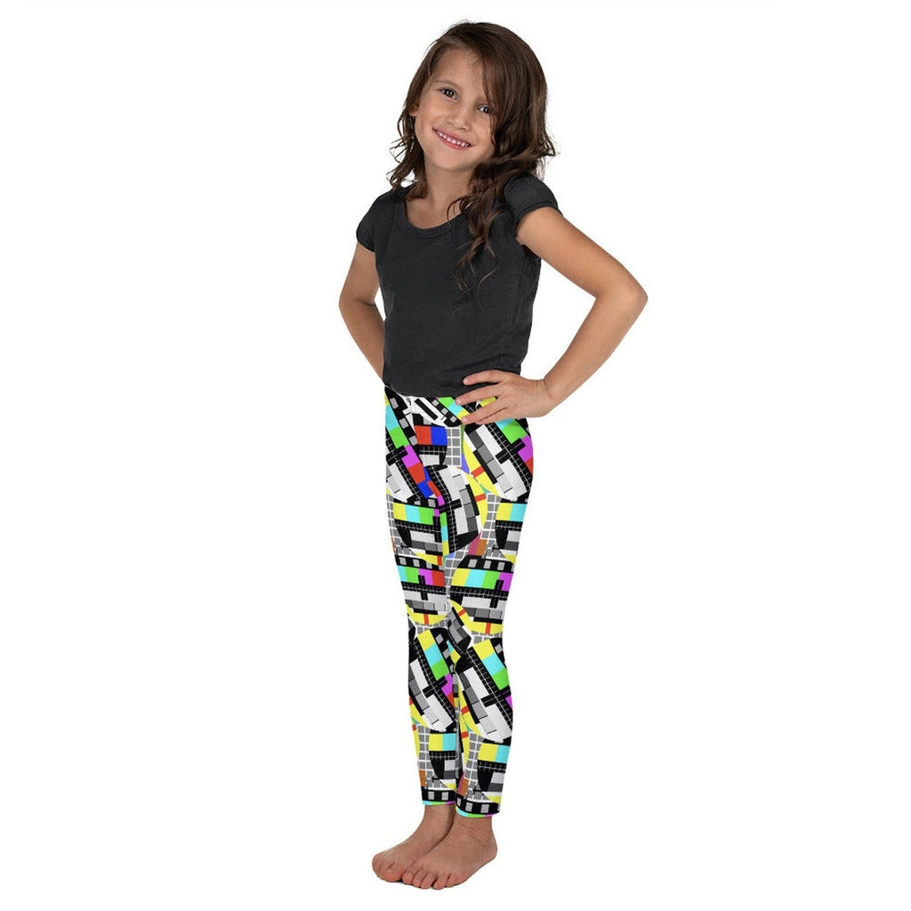TV No Signal Kid's Leggings