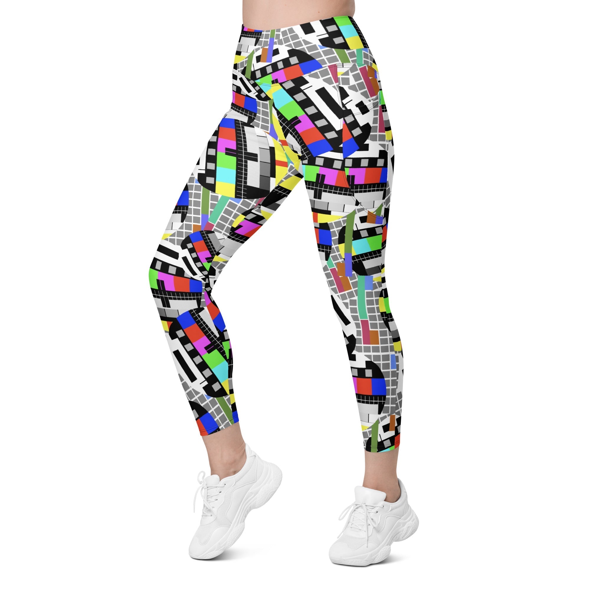TV No Signal Leggings With Pockets