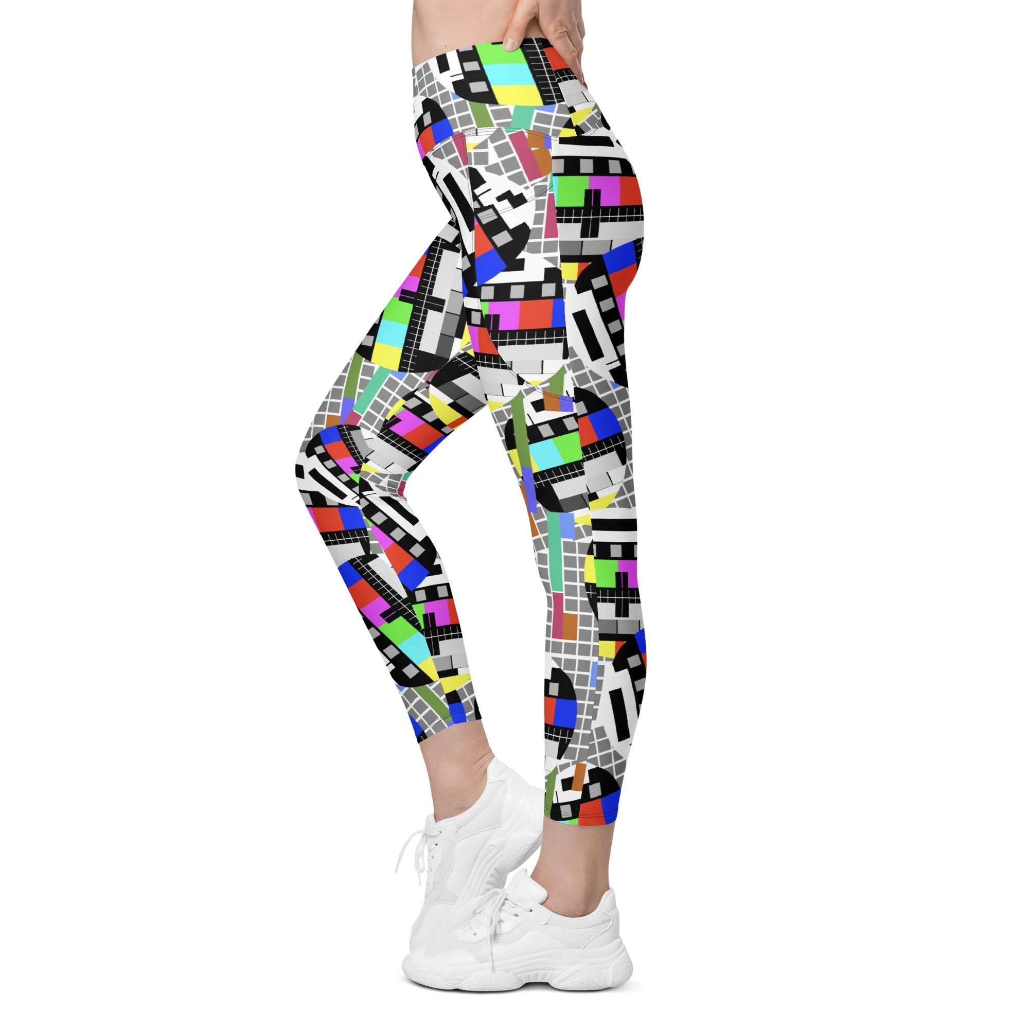 TV No Signal Leggings With Pockets